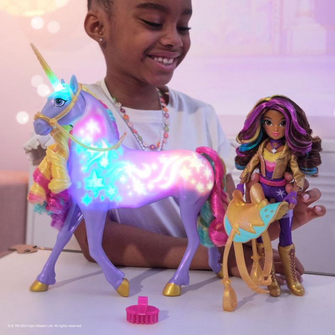 Unicorn Academy svjetleći Indnerodec Wildstar 28 cm