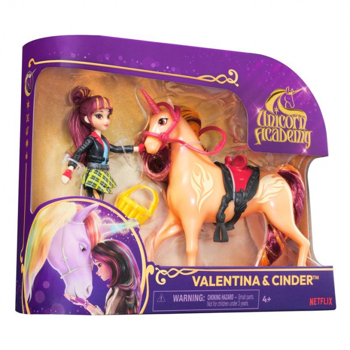 Akademija za jednoroge figurice Valentina i Cinder 11 cm