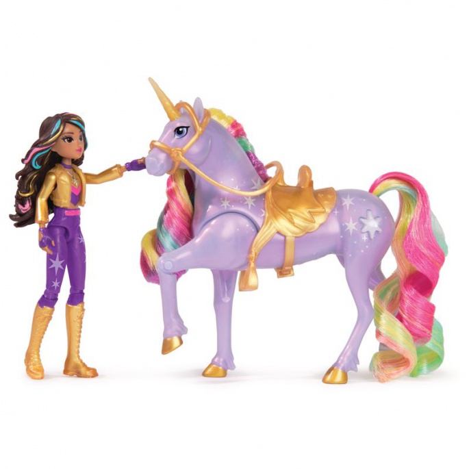 Akademija za jednoroge svjetlosni jednorog i figura Sophia & Wildstar 11 cm