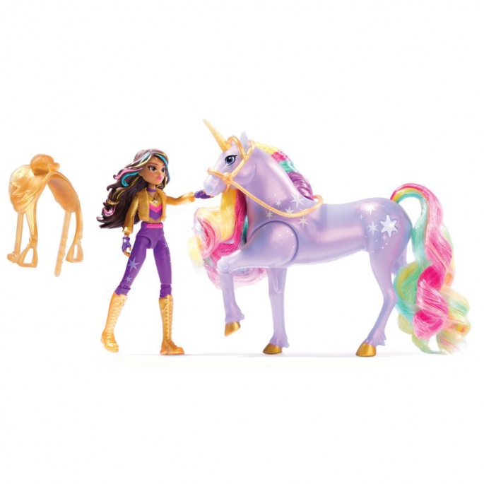 Akademija za jednoroge svjetlosni jednorog i figura Sophia & Wildstar 11 cm