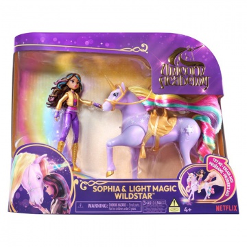 Unicorn Academy, svijetleći jednorog i figura Sofia & Wildstar 11 cm