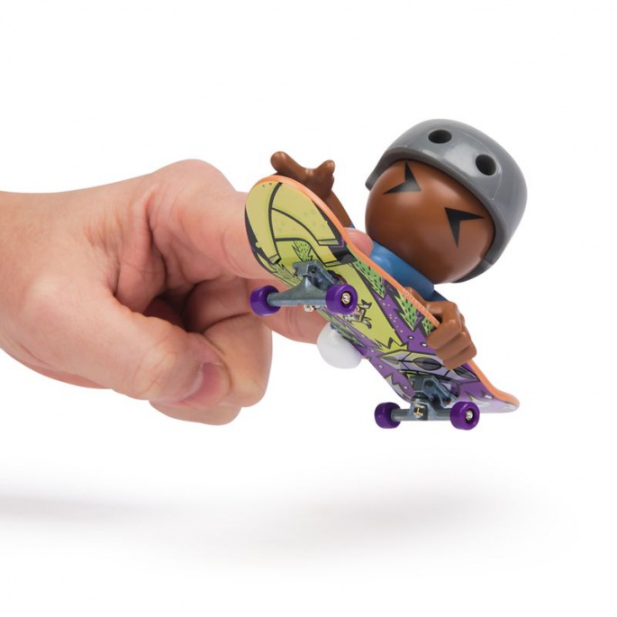 Tech Deck SK8 Crew prstni skateboard s figuricom sive kacige