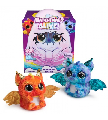 Hatchimals je interaktivna životinja zmaj koja se voli maziti.