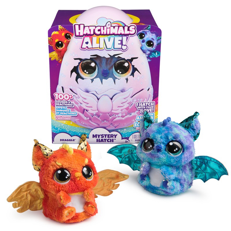 Hatchimals je interaktivna životinja zmaj koja se voli maziti.