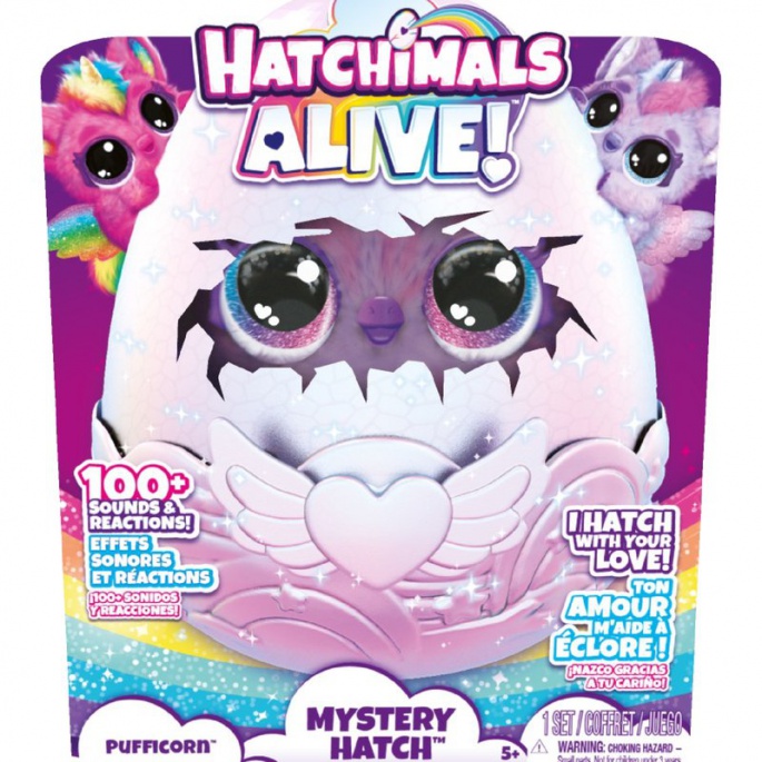 Hatchimals je interaktivna životinja jednorog koja se voli maziti.