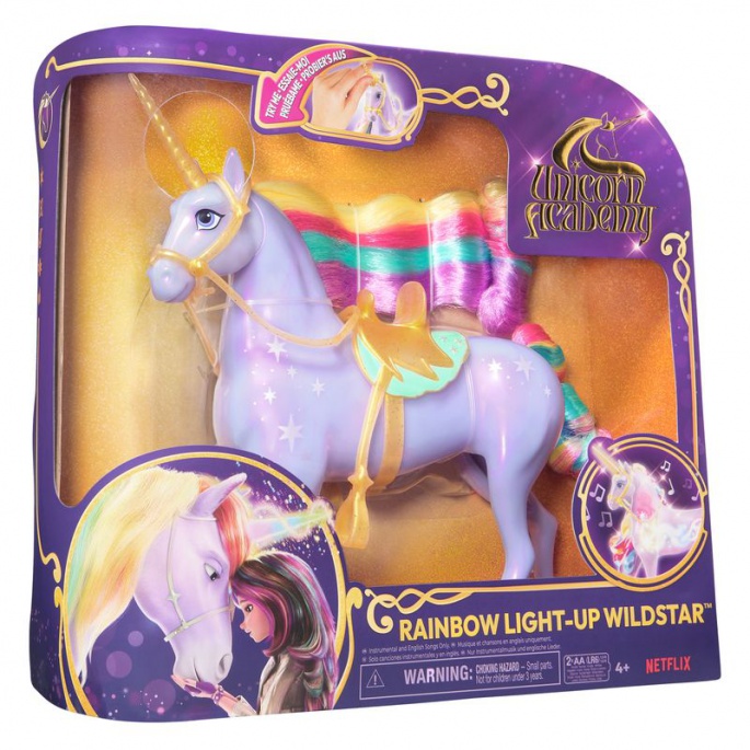 Unicorn Academy svjetlosni jednorog Wildstar 28 cm + Valentina i Cinder 11 cm za pola cijene