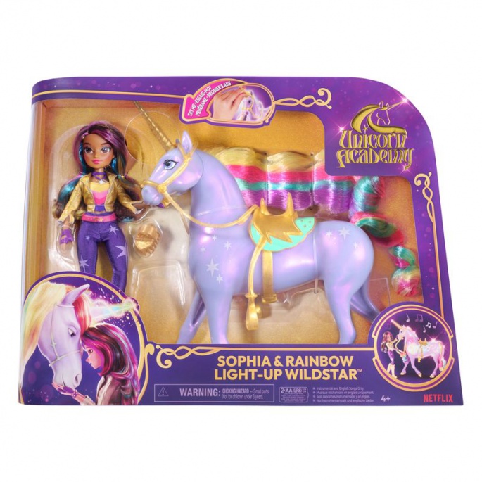 Unicorn Academy Wildstar 28 cm i Sophia 24 cm + Valentina i Cinder 11 cm za pola cijene