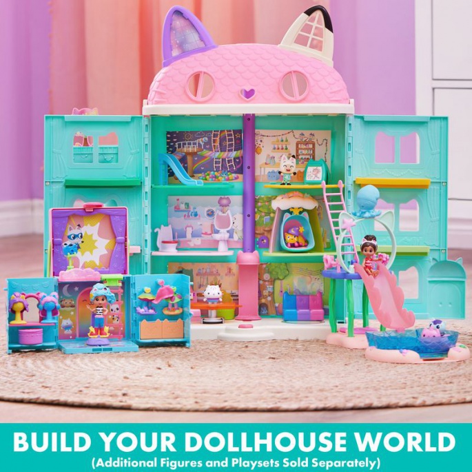 Povoljni paket: Gabby’s Dollhouse – Velika kuća Zabava s mačjim ušima koje sviraju za polovicu cijene