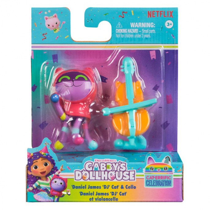 Gabby’s dollhouse figura Dj Catnip s dodatkom
