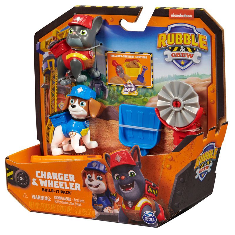 Rubble i ekipa Charger i Wheeler figure s priborom