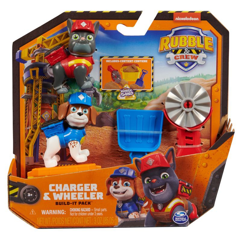 Rubble i ekipa Charger i Wheeler figure s priborom