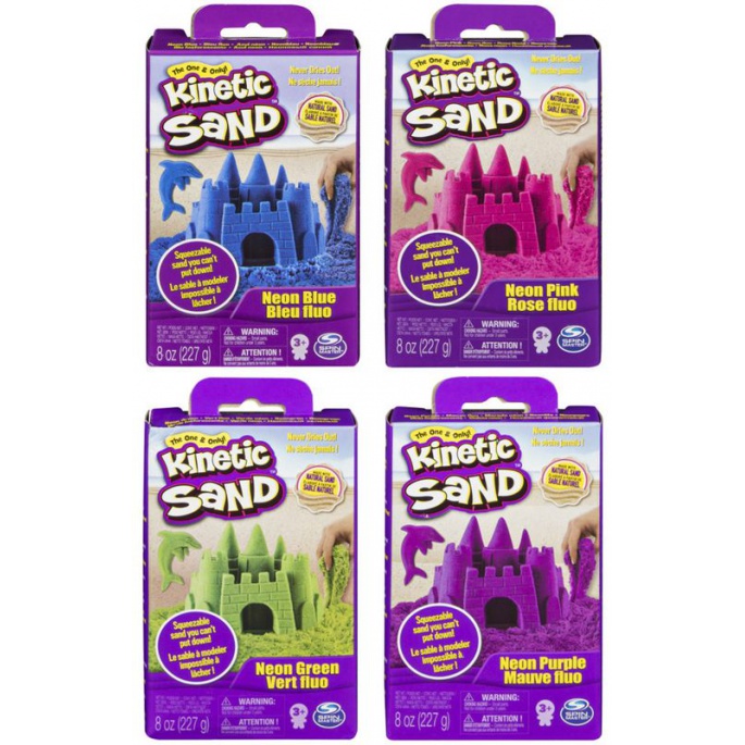 Kinetic Sand neon ljubičasti pijesak