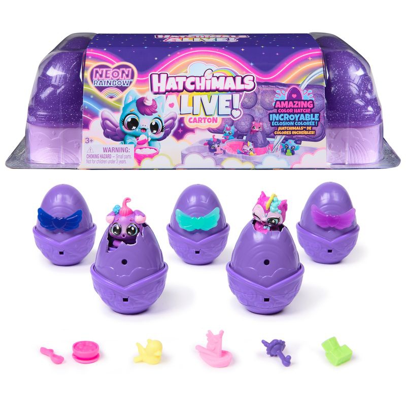 Hatchimals Neonska duga karton životinje