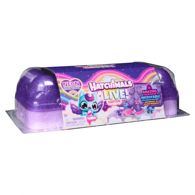 Hatchimals Neonska duga karton životinje