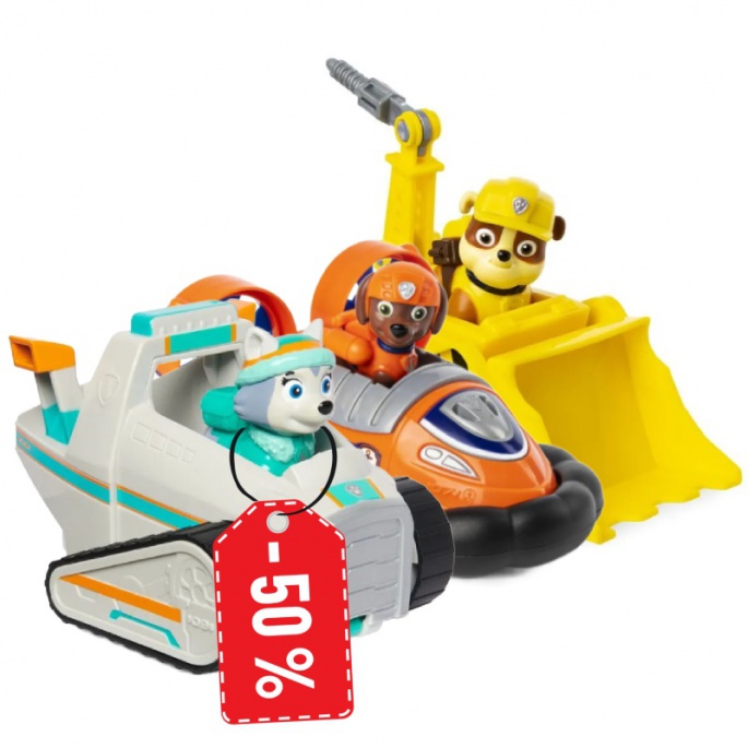 AKCIJA: Osnovna vozila Paw Patrol Rubble i Zuma + Everest za pola cijene