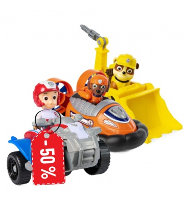 AKCIJA: Osnovna vozila Paw Patrol Rubble i Zuma + Ryder za polovicu