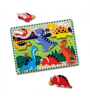 Melissa & Doug drvene puzzle dinosauri