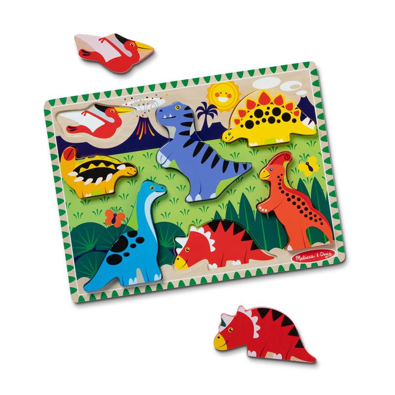 Melissa & Doug drvene puzzle dinosauri