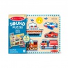 Melissa & Doug drvene puzzle sa zvučnim efektima prijevozna sredstva