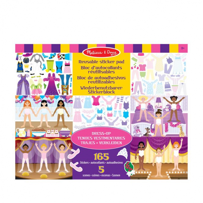 Melissa & Doug naljepnice za višekratnu upotrebu s podlogom - oblačenje
