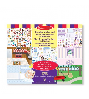 Melissa & Doug naljepnice koje se mogu višestruko koristiti s podlogom - kuća