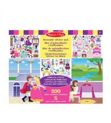 Melissa & Doug naljepnice za višekratnu uporabu s podlogom - dvorac