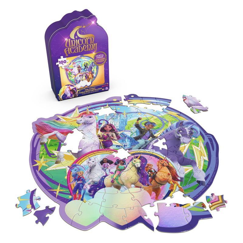 Unicorn Academy puzzle Dvorac i jednoroci 100 dijelova