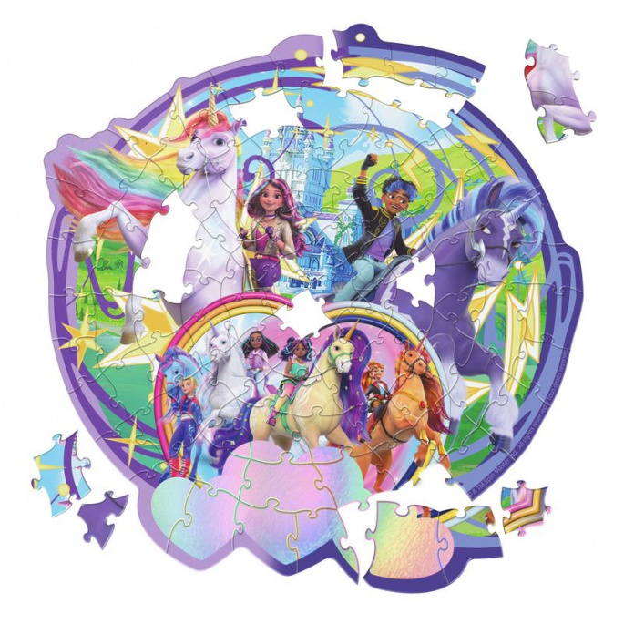 Unicorn Academy puzzle Dvorac i jednoroci 100 dijelova