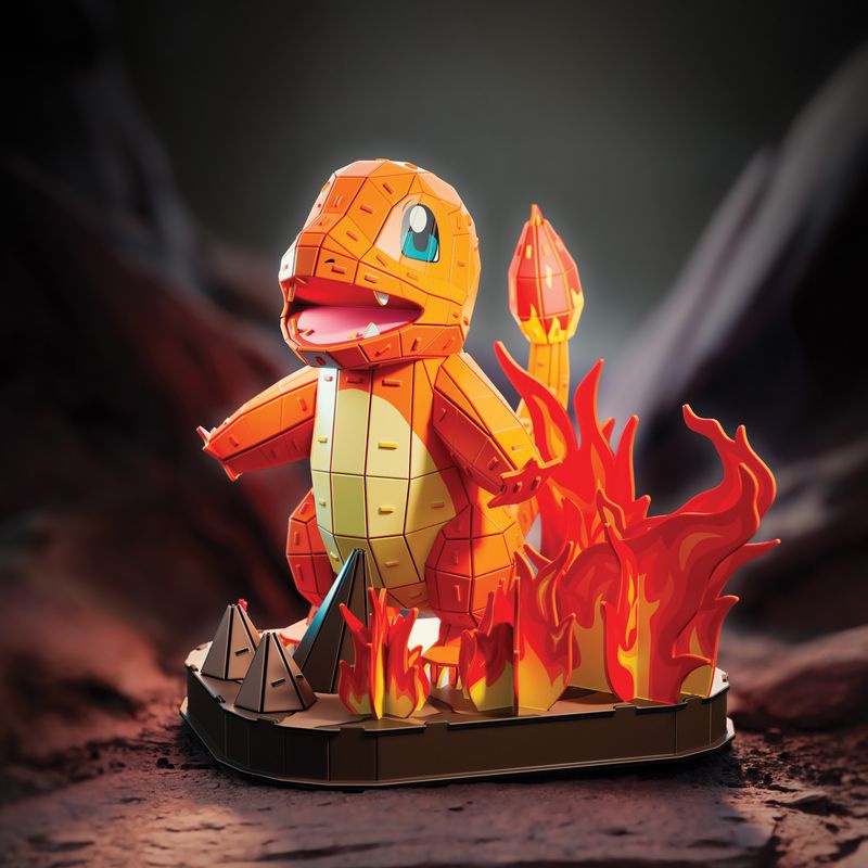 Puzzle Pokémon Charmander 3D