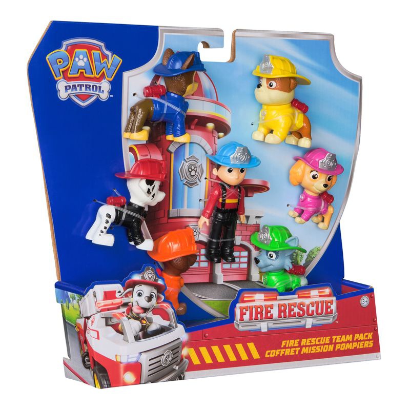 Psići u ophodnji Fire Rescue multiset figura