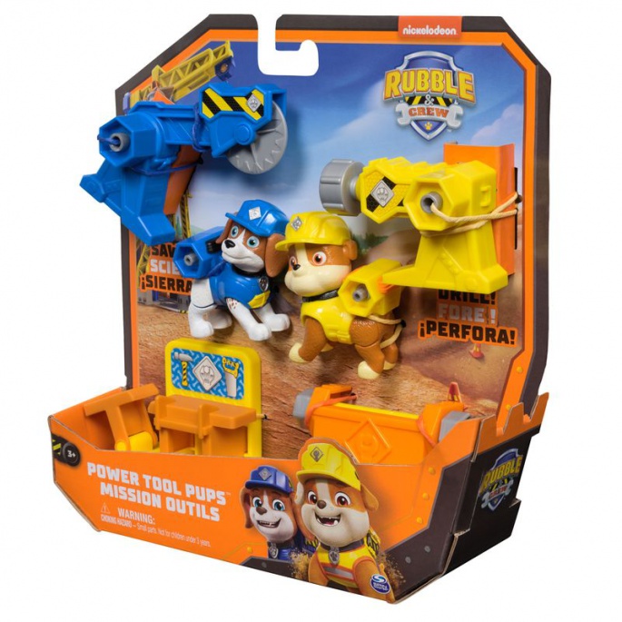 Rubble i ekipa figura Rubble i Wheeler s opremom