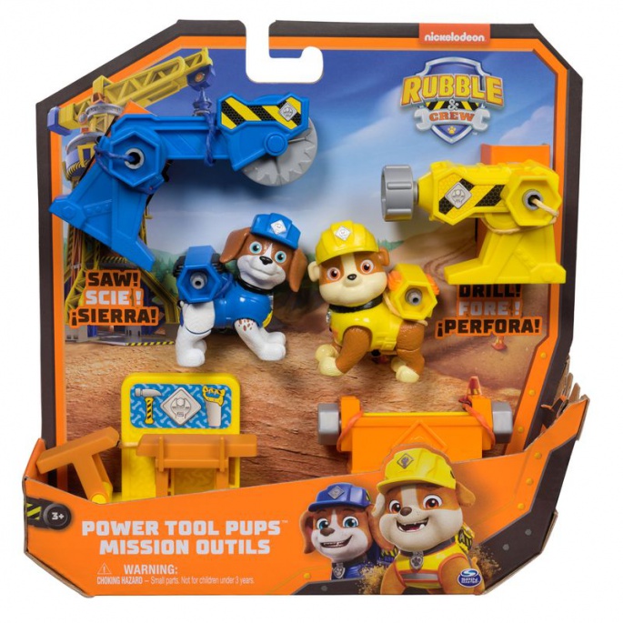 Rubble i ekipa figura Rubble i Wheeler s opremom