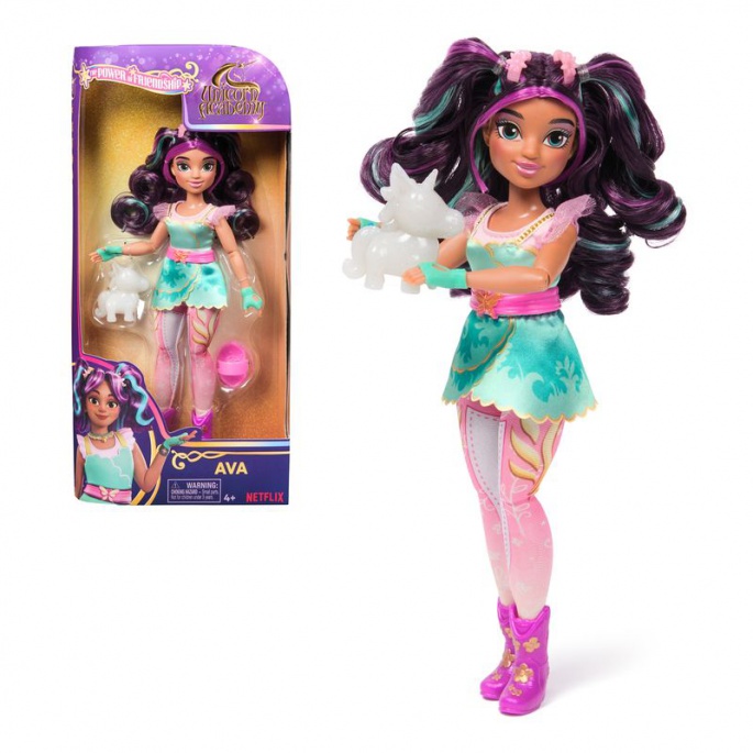 Unicorn Academy lutka Ava s mladunčem jednoroga 24 cm