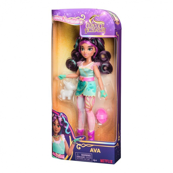 Unicorn Academy lutka Ava s mladunčem jednoroga 24 cm
