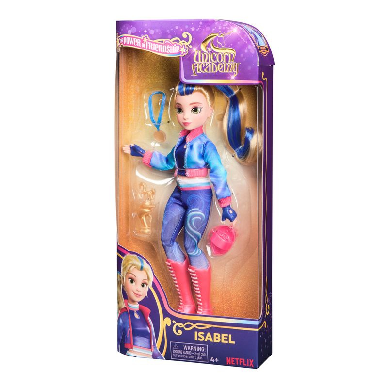 Unicorn Academy lutka Isabel s peharom i medaljom 24 cm