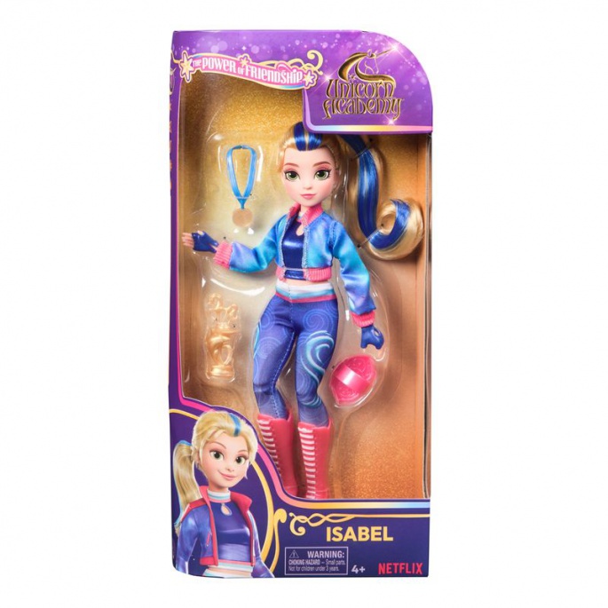 Unicorn Academy lutka Isabel s peharom i medaljom 24 cm