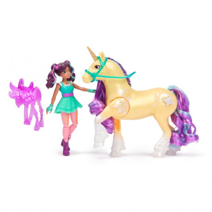 Unicorn Academy Ava i jednorog Leaf s osvijetljenom slikom