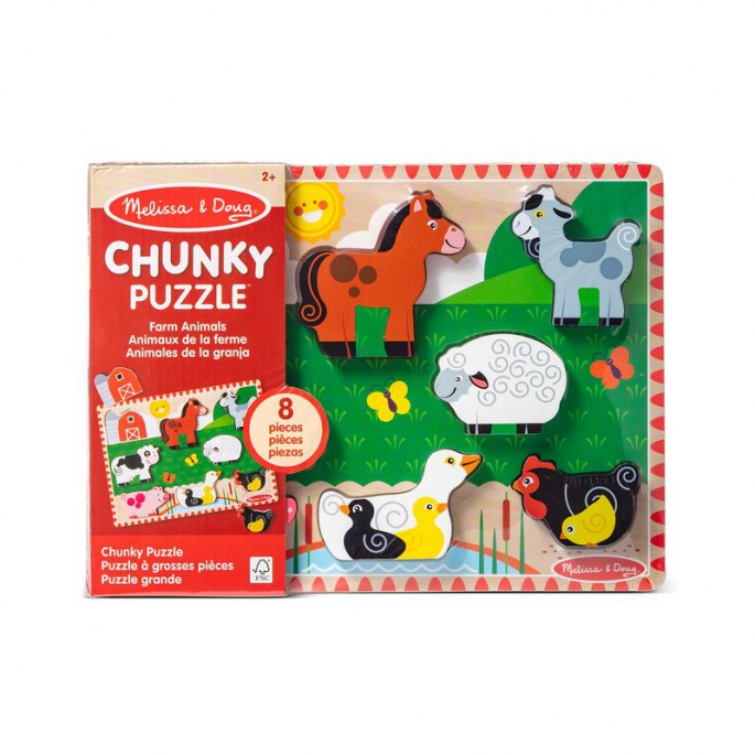 Melissa & Doug drvena slagalica životinje na farmi