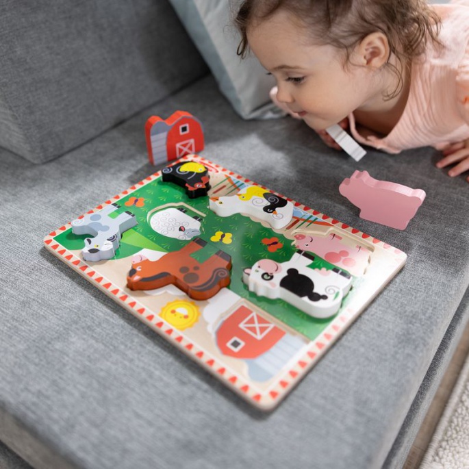 Melissa & Doug drvena slagalica životinje na farmi