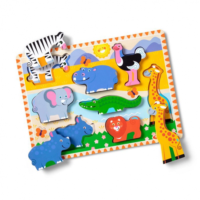 Melissa & Doug drvene puzzle životinje u zoološkom vrtu