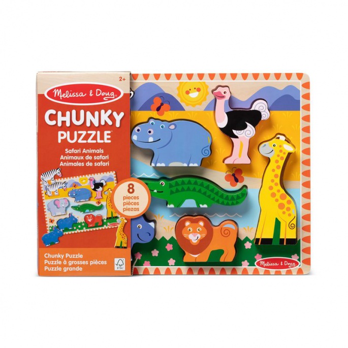 Melissa & Doug drvene puzzle životinje u zoološkom vrtu