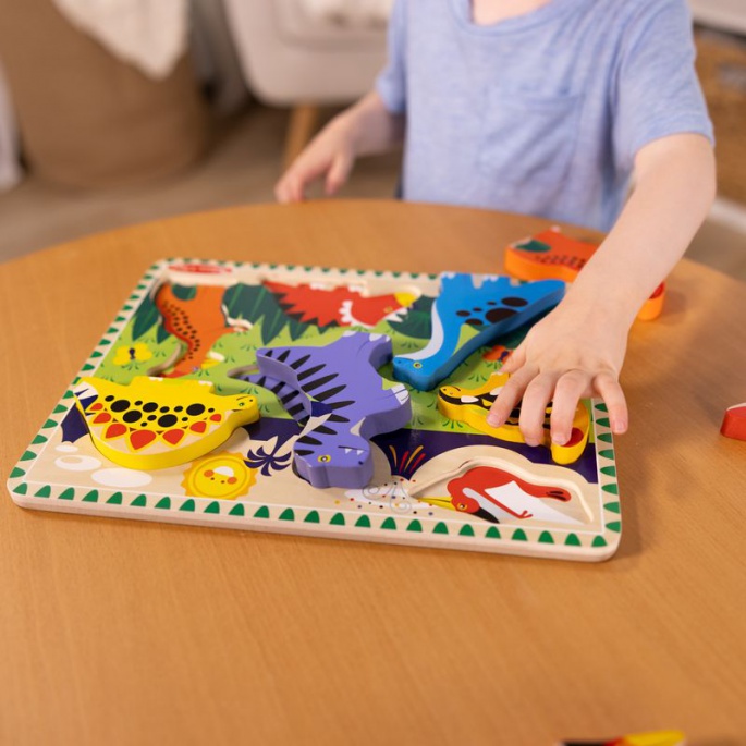 Melissa & Doug drvene puzzle dinosauri