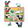 Melissa & Doug drvene puzzle sa zvučnim efektima životinje na farmi