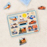 Melissa & Doug drvene puzzle sa zvučnim efektima prijevozna sredstva
