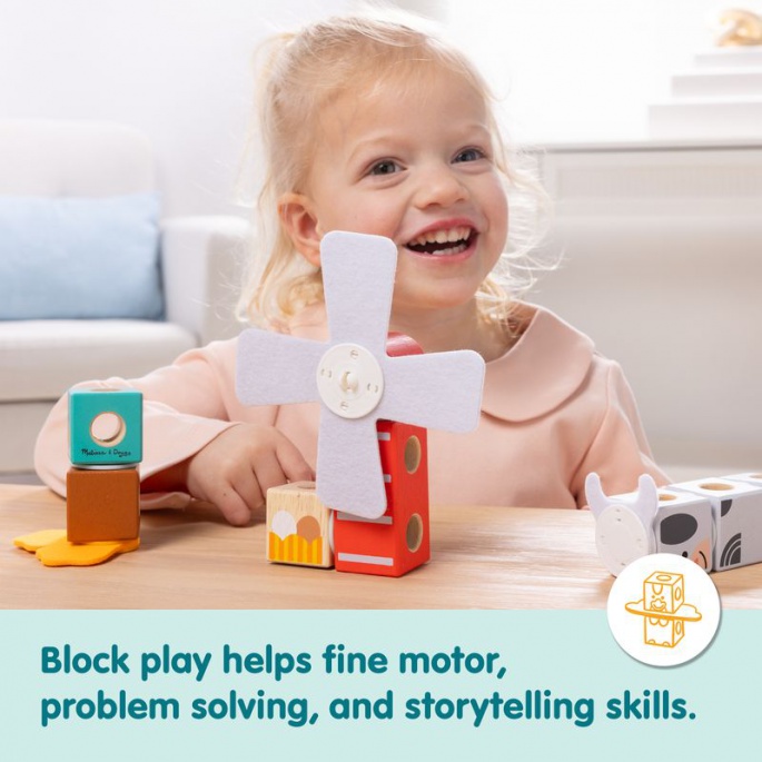 Melissa & Doug Blockables set za gradnju farme