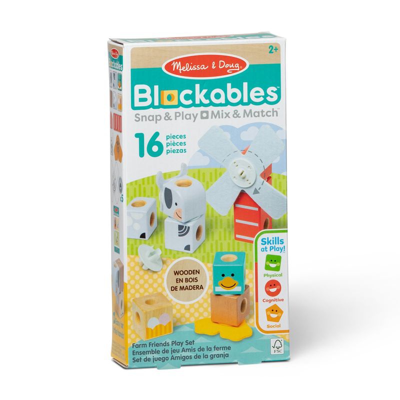Melissa & Doug Blockables set za gradnju farme