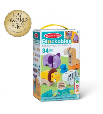 Melissa & Doug Blockables Safari građevinski set za igru