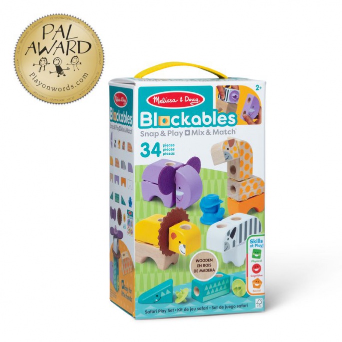 Melissa & Doug Blockables Safari građevinski set za igru