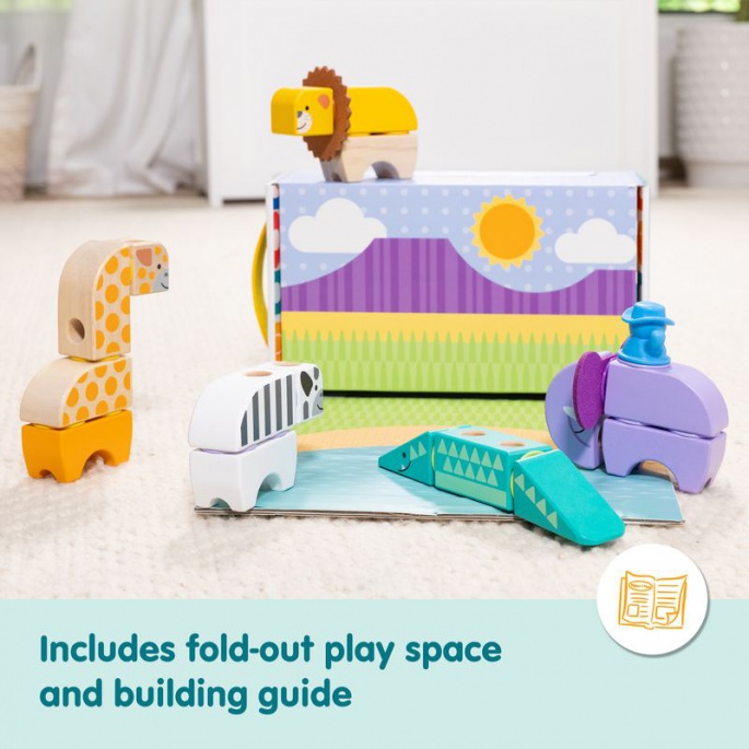 Melissa & Doug Blockables Safari građevinski set za igru