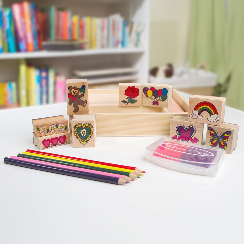 Melissa & Doug drveni pečati s perivim bojama veseli prijatelji